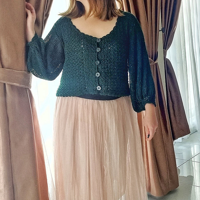 Tie Front Cardigan Crochet Pattern
