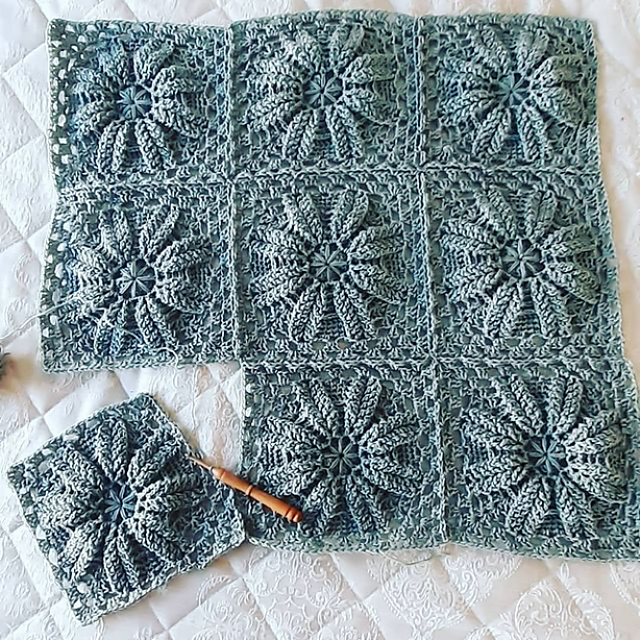 Textured Thyme Square Crochet Pattern