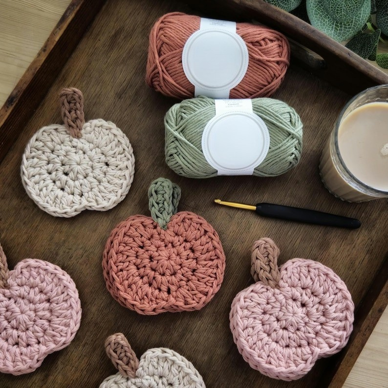 Pumpkin Coaster Crochet Pattern