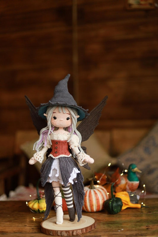 Witch Fairy Doll Crochet Pattern