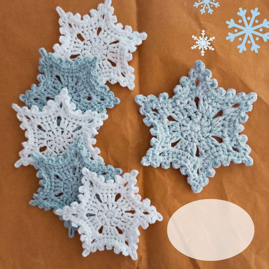 Snowflake Coasters Crochet Pattern