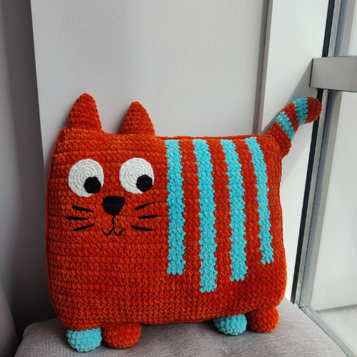 Cat Pillow Crochet Pattern