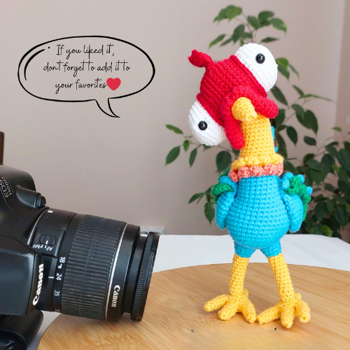 Hei Hei Funny Rooster Crochet Pattern