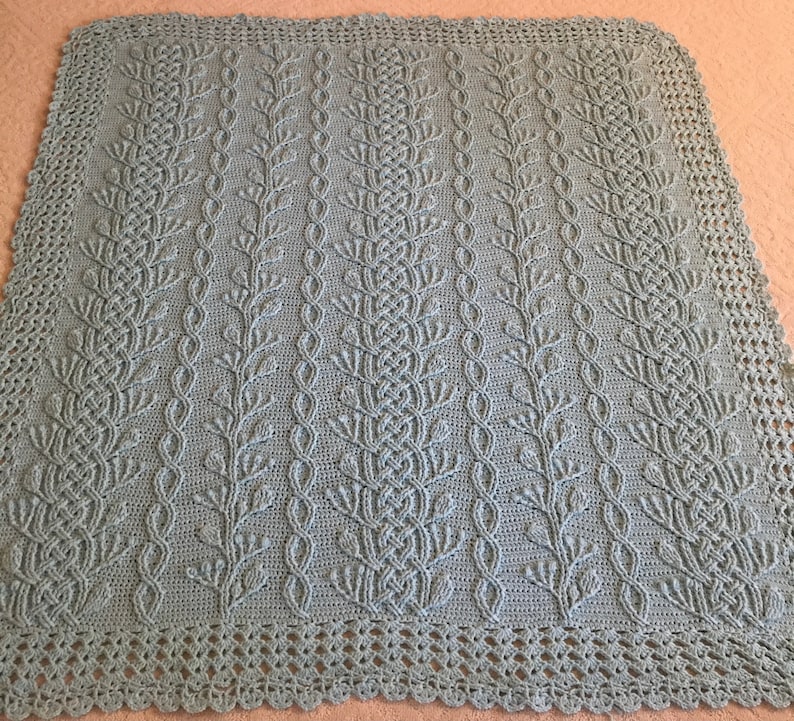 Cable Throw Crochet Pattern