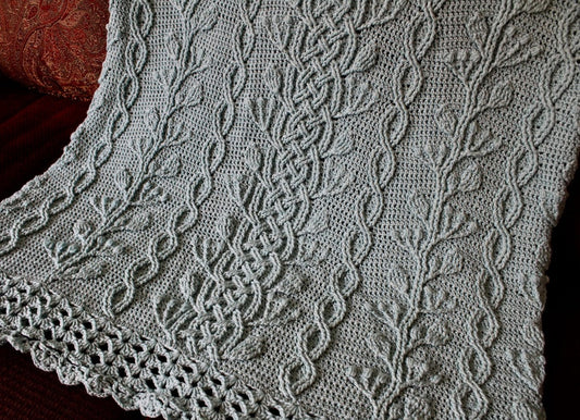 Cable Throw Crochet Pattern