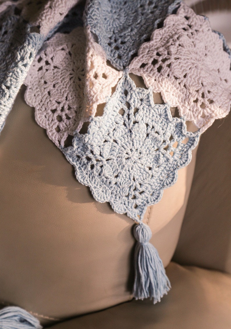 Flower Square Blanket Crochet Pattern