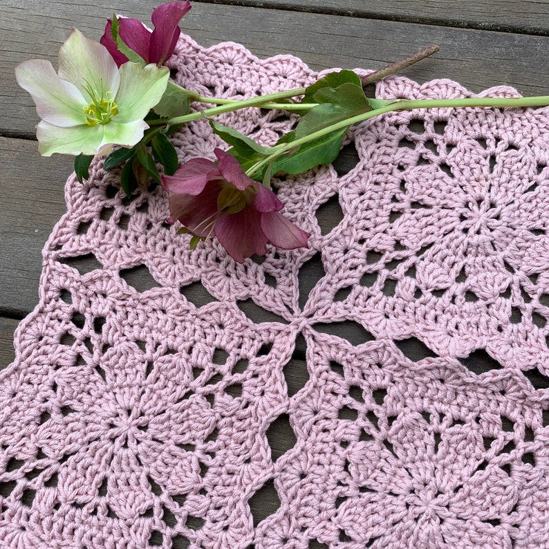 Flower Square Blanket Crochet Pattern
