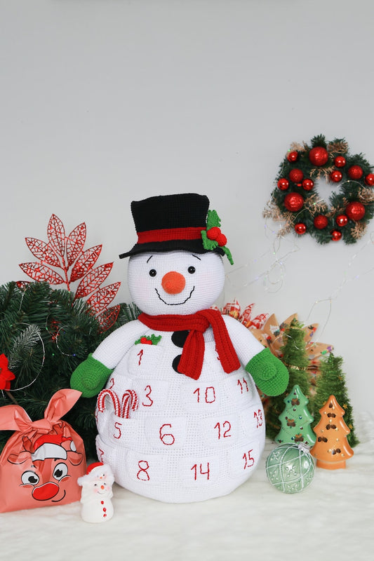 Snowman Advent Calendar Crochet Pattern