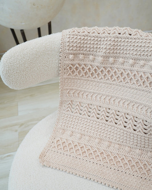 Boho Cozy Blanket Crochet Pattern
