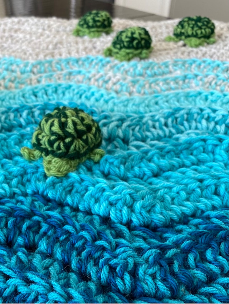 Sea Turtle Blanket Crochet Pattern
