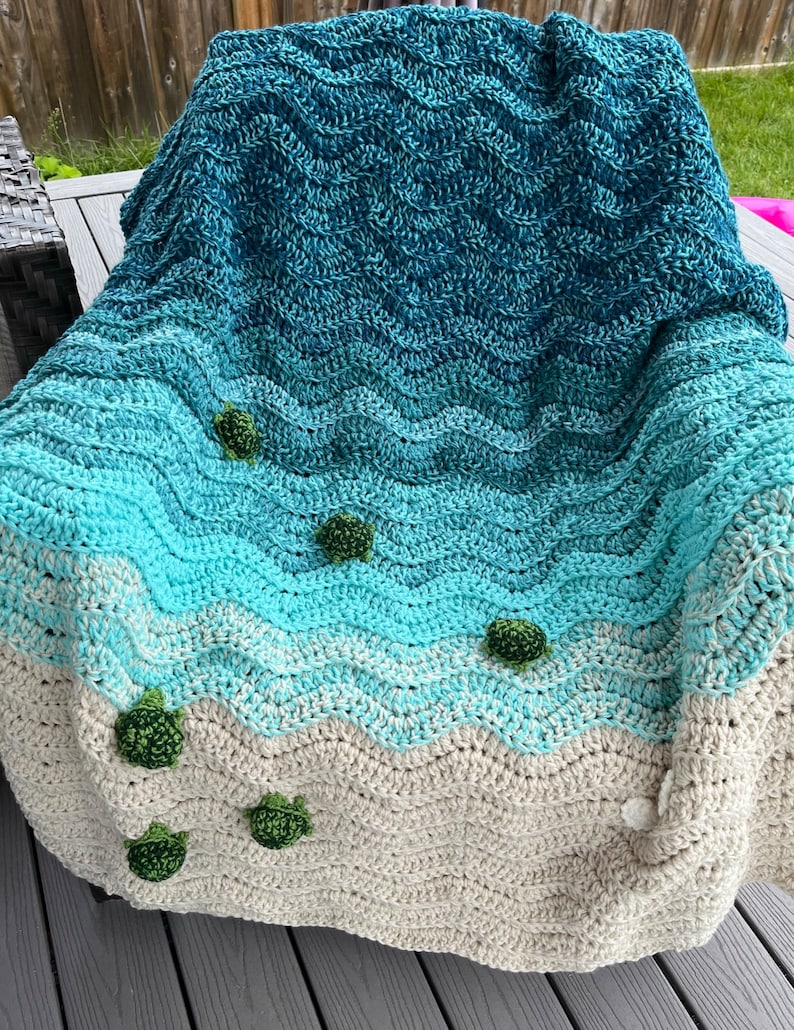 Sea Turtle Blanket Crochet Pattern
