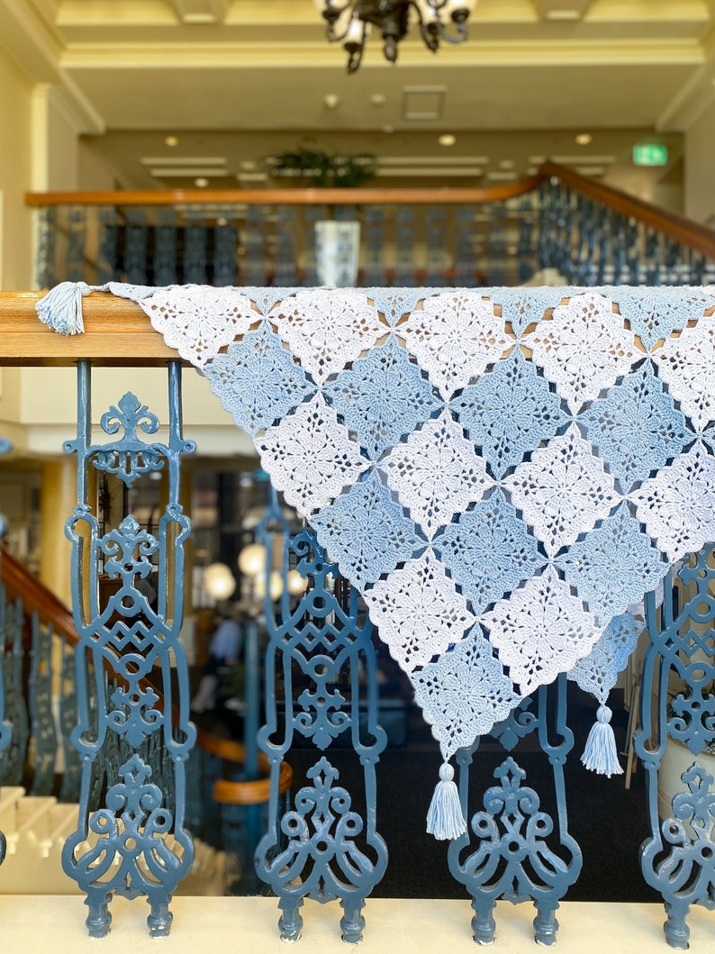 Flower Square Blanket Crochet Pattern