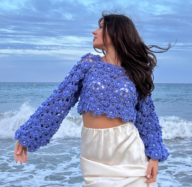 Lace Detail Sweater Crochet Pattern