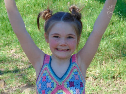 Granny Square Crop Top Crochet Pattern