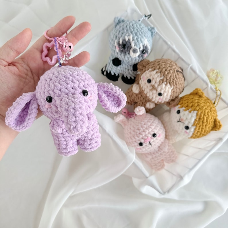 Animal Keychain Crochet Pattern