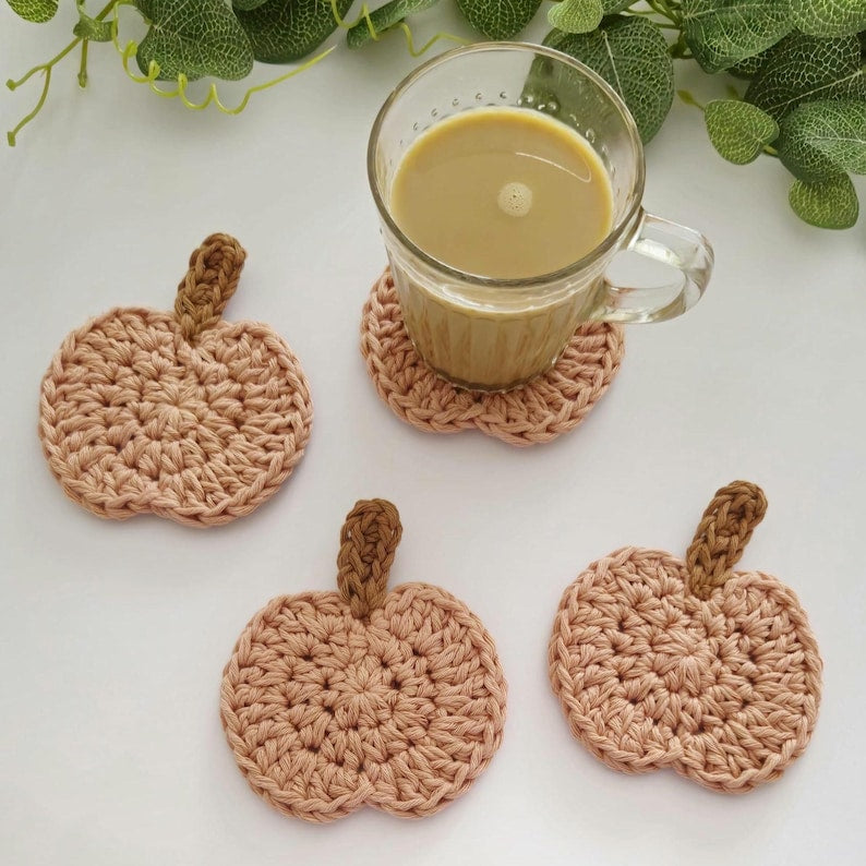 Pumpkin Coaster Crochet Pattern