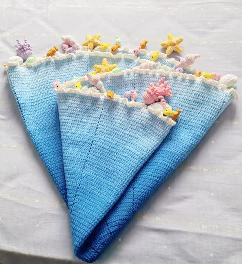 Sea Life Blanket Crochet Pattern
