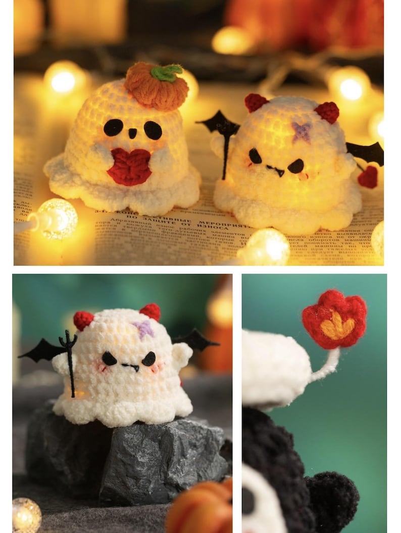 6-in-1 Halloween Ghost Crochet Pattern