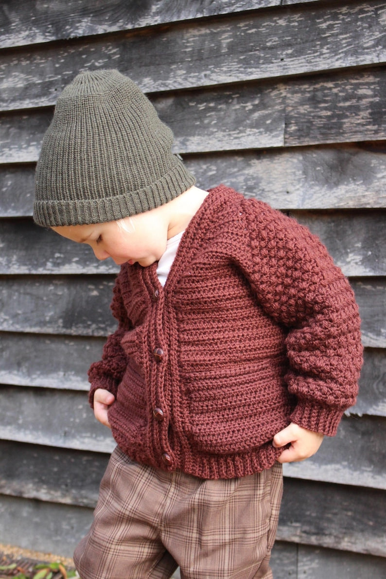 Oversized Kids Cardigan Crochet Pattern
