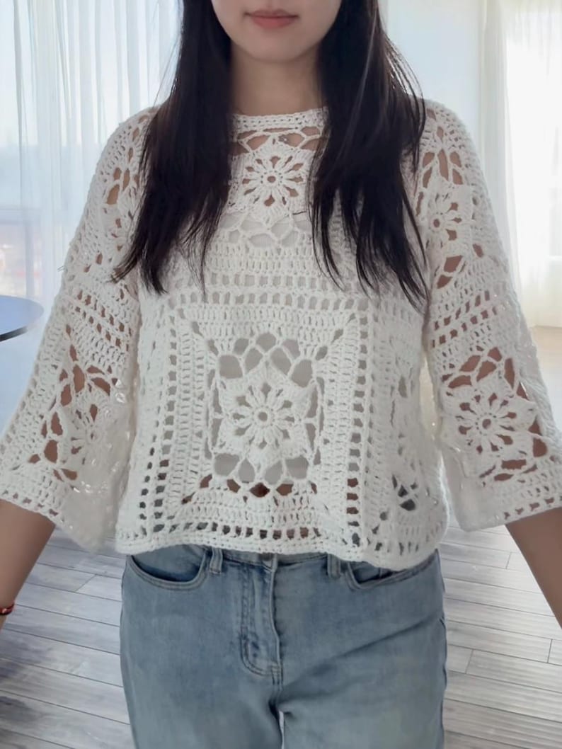 Floral Top Crochet Pattern