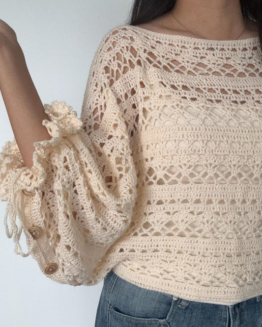Lace Poncho Crochet Pattern