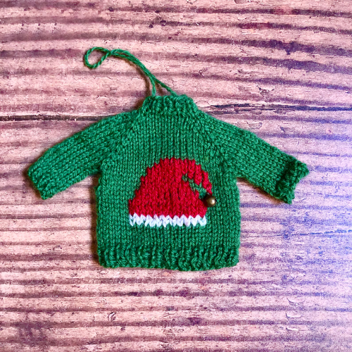 Sweater Tree Ornament Knitting Pattern