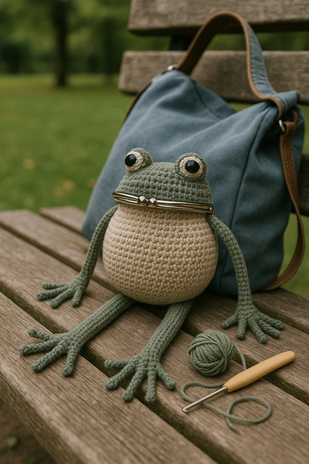 Frog Coin Purse Crochet Pattern