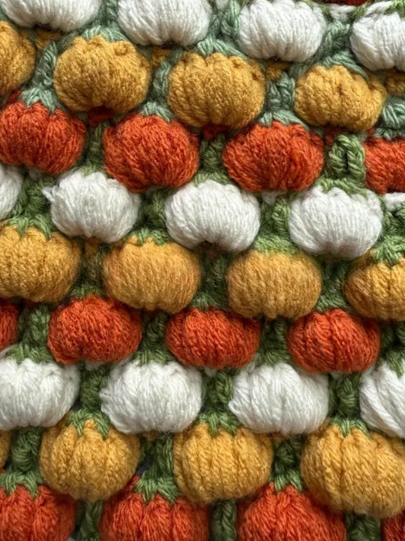 3D Pumpkin Stitch Crochet Pattern