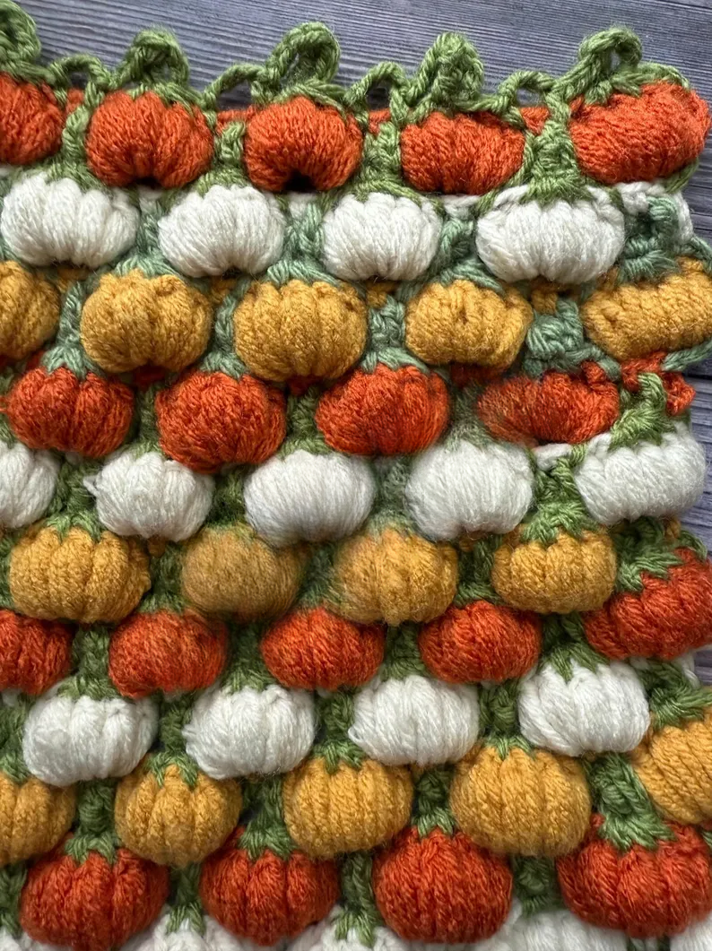 3D Pumpkin Stitch Crochet Pattern