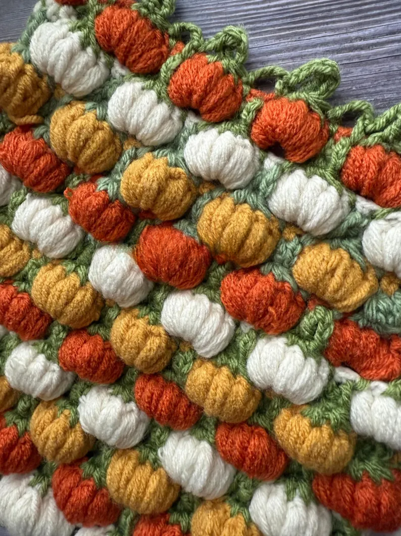 3D Pumpkin Stitch Crochet Pattern