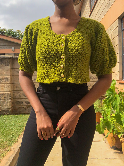 Tie Front Cardigan Crochet Pattern