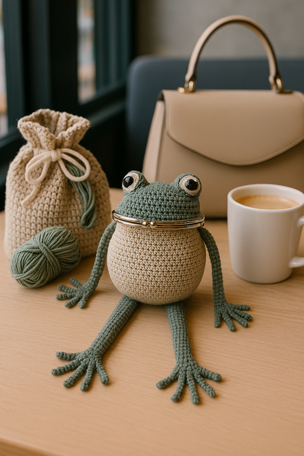 Frog Coin Purse Crochet Pattern