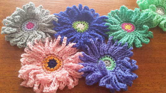 Gerbera Garden Blanket Crochet Pattern