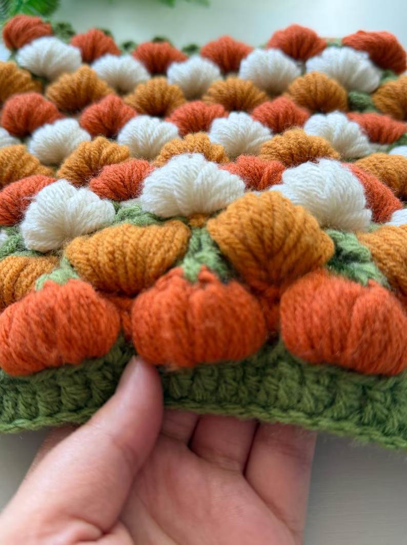 3D Pumpkin Stitch Crochet Pattern