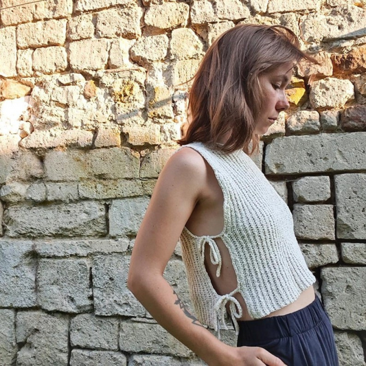Side Tie Vest Crochet Pattern