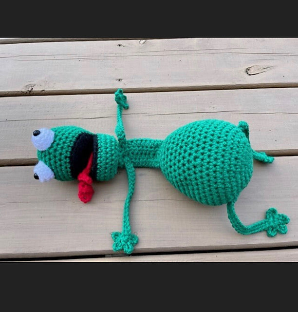 Frog Door Stop Crochet Pattern