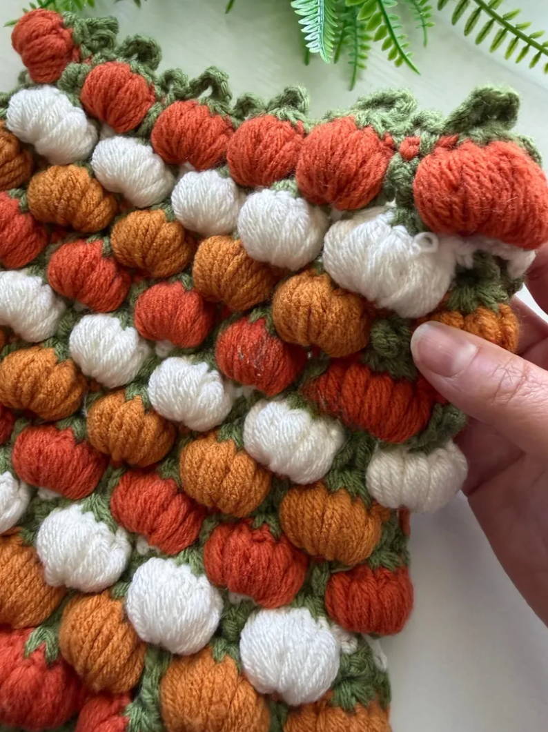 3D Pumpkin Stitch Crochet Pattern