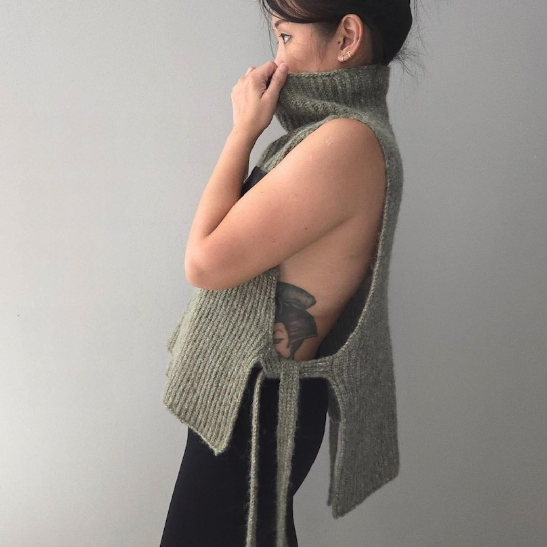 Side Tie Vest Crochet Pattern