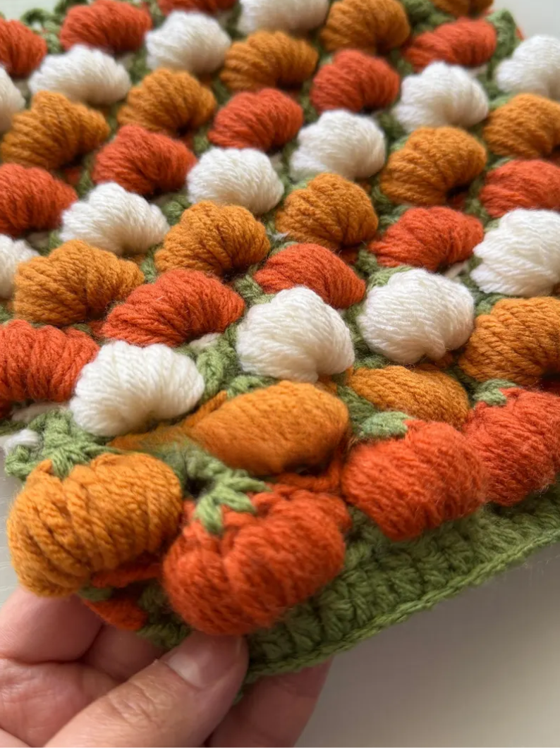 3D Pumpkin Stitch Crochet Pattern