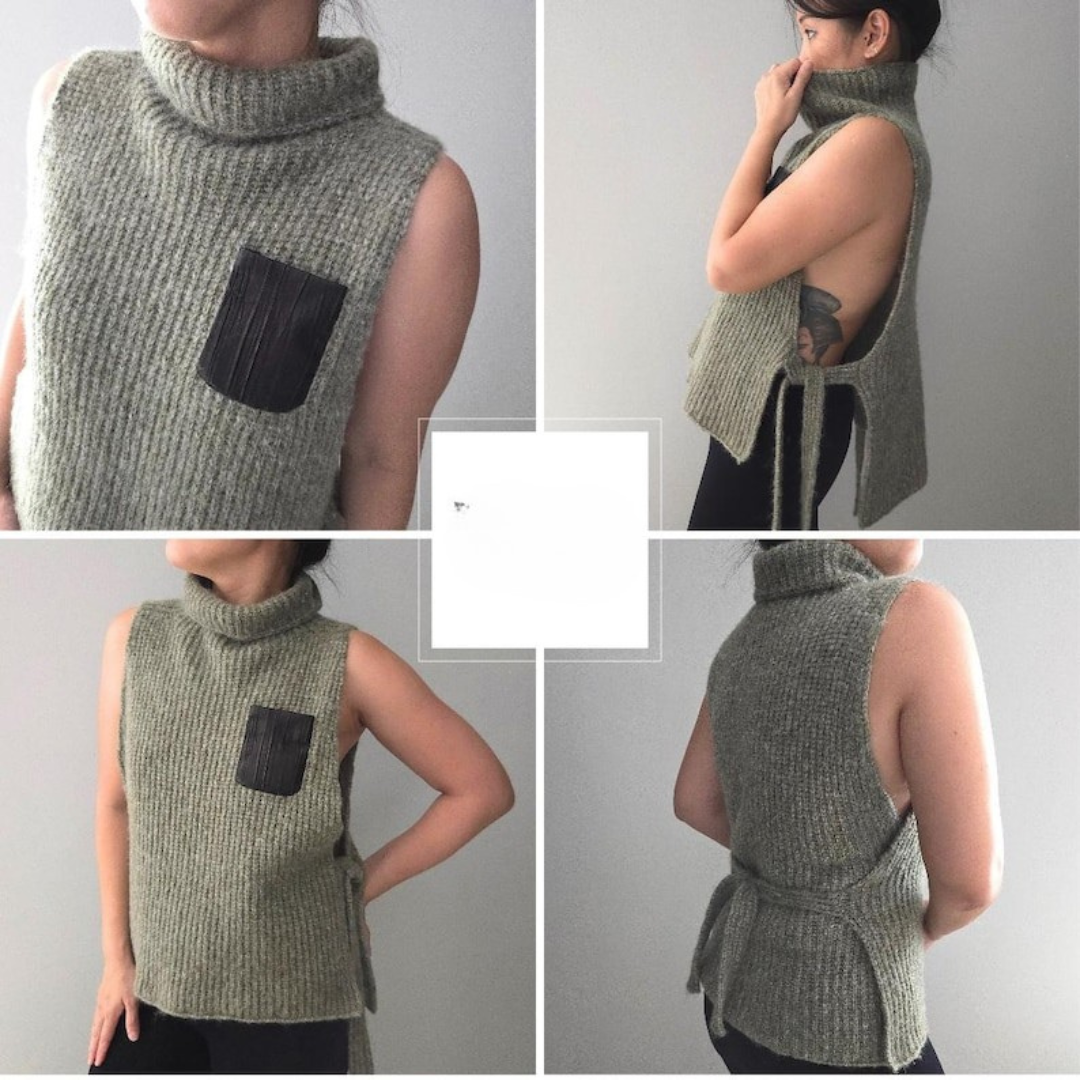 Side Tie Vest Crochet Pattern