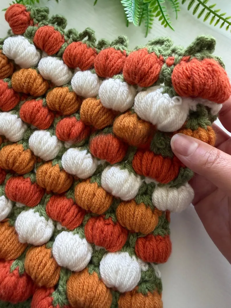 3D Pumpkin Stitch Crochet Pattern