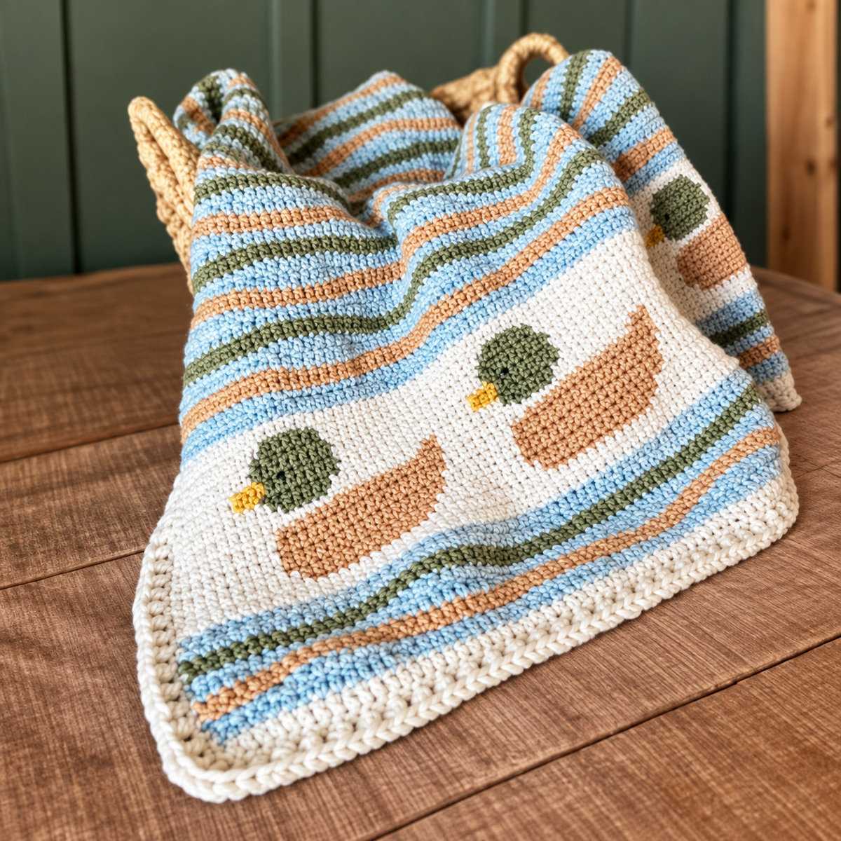 Baby Duck Blanket Crochet Pattern