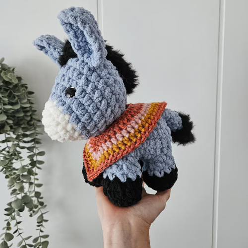 Donkey Plushie Crochet Pattern