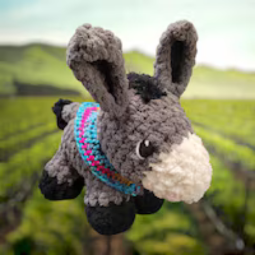 Donkey Plushie Crochet Pattern