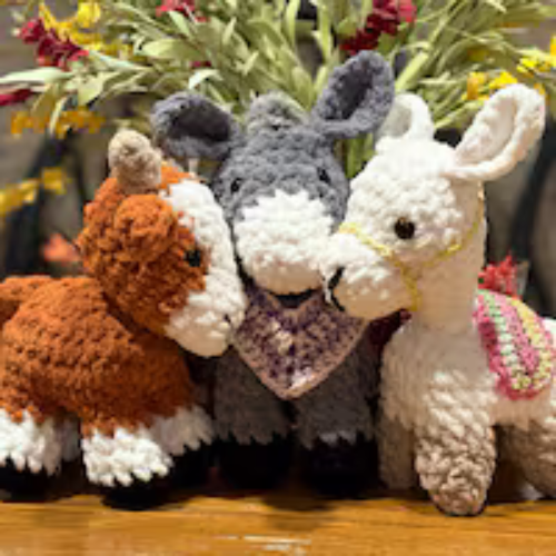 Donkey Plushie Crochet Pattern