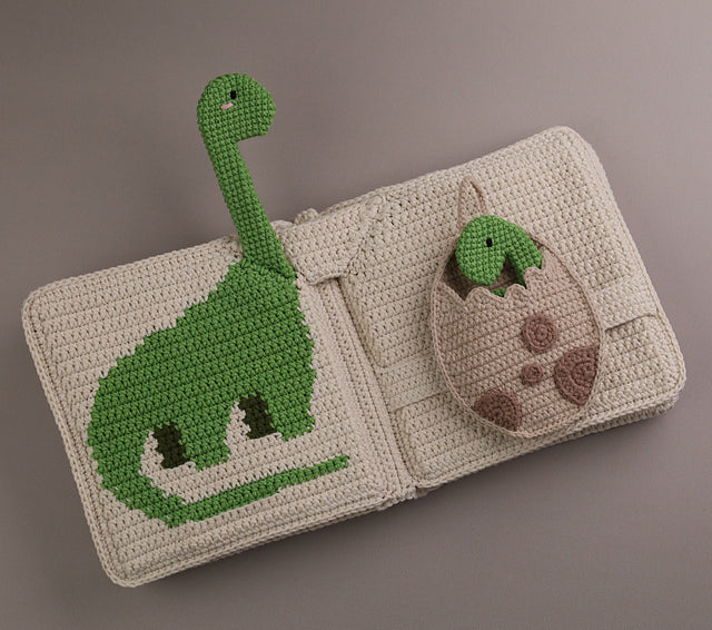 Dinosaur Quiet Book Crochet Pattern