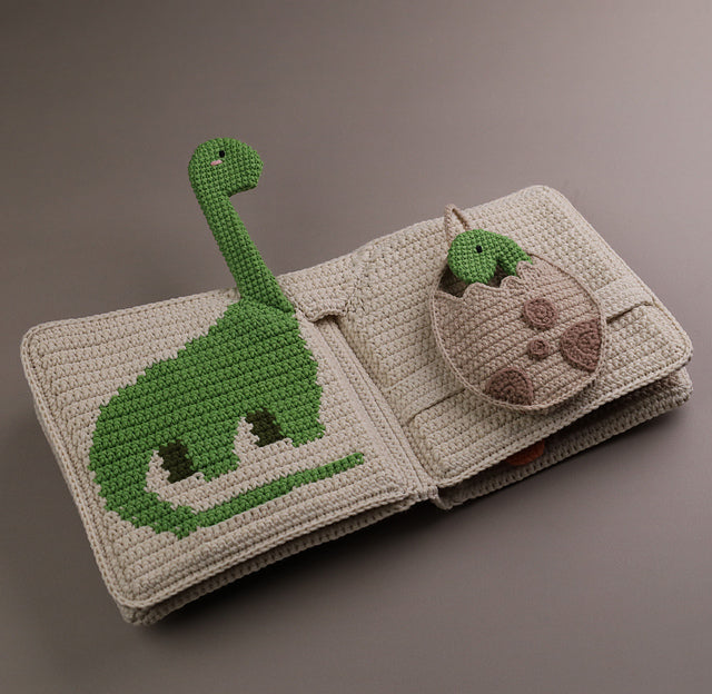 Dinosaur Quiet Book Crochet Pattern