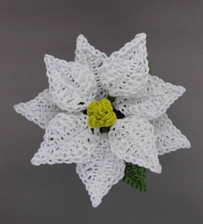 Poinsettia in a pot Crochet Pattern