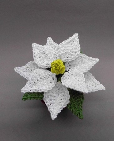 Poinsettia in a pot Crochet Pattern