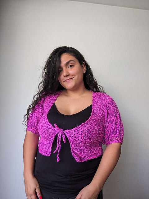 Tie Front Cardigan Crochet Pattern